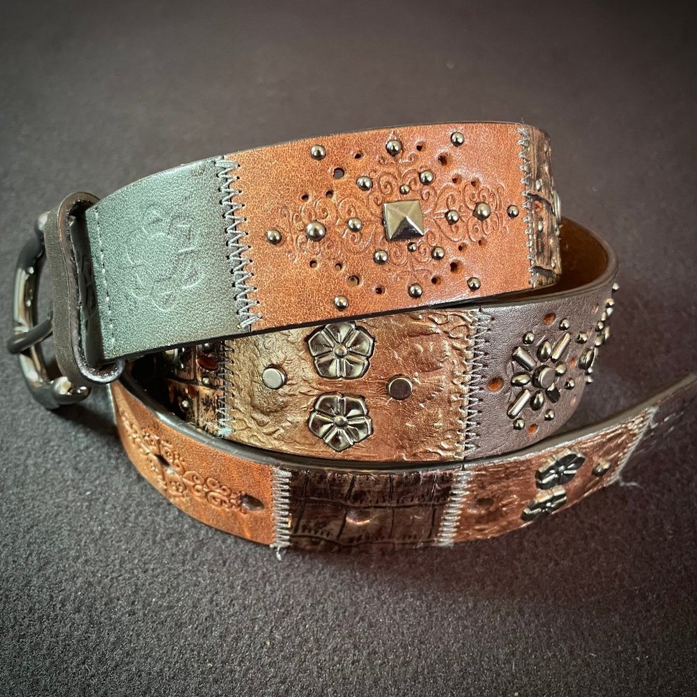 🖤🤎FOSSIL gunmetal chic belt🤎🖤